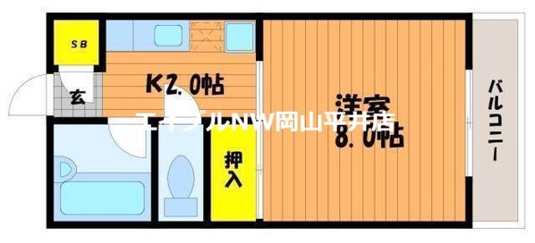 KAUL築港新町の物件間取画像